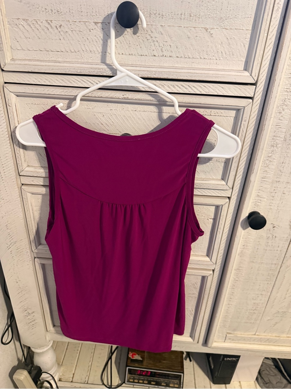 Skies Are Blue Magenta Scoop Neck Tank Top